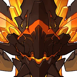 Statue de dragon de lave