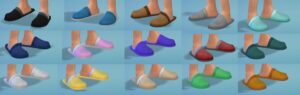 Les Sims 4 mise à jour du 9 juillet chaussons enfants