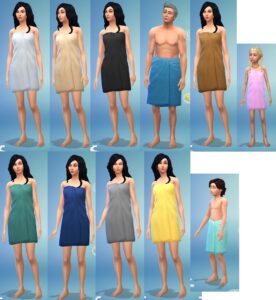 Les Sims 4 mise à jour du 9 juillet serviette