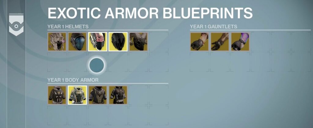 exotic armor y1