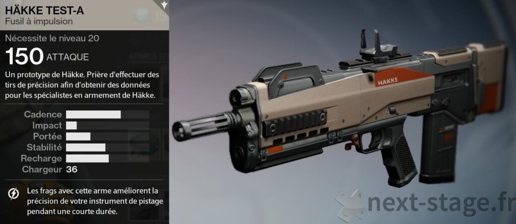 Hakke Test-A - fusil à impulsion