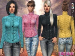 Les Sims 4 automne blouson femmes