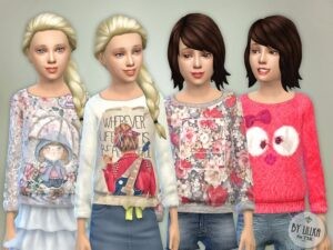 Les Sims 4 automne pull filles