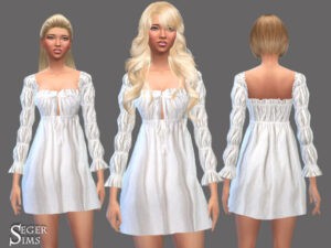 Les Sims 4 robe blanche