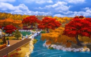 Sims 4 automne dans la ville