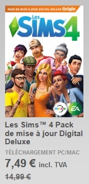Les Sims 4 Pack de mise à jour Deluxe promo novembre 2015