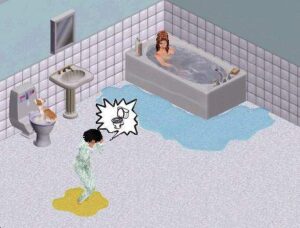 Les Sims - urine