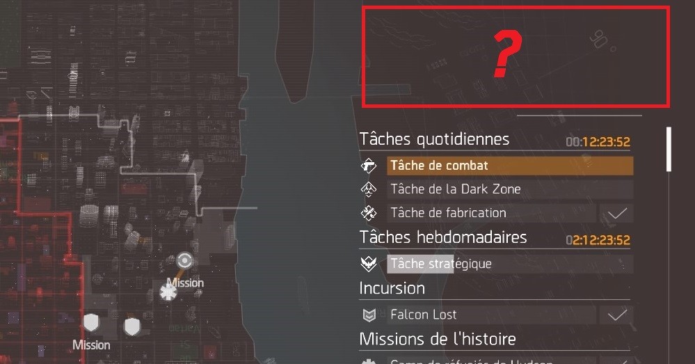 Tom Clancy's The Division pas de missions