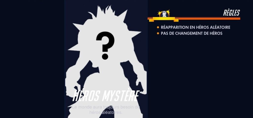 Overwatch choc de la semaine héros mystere