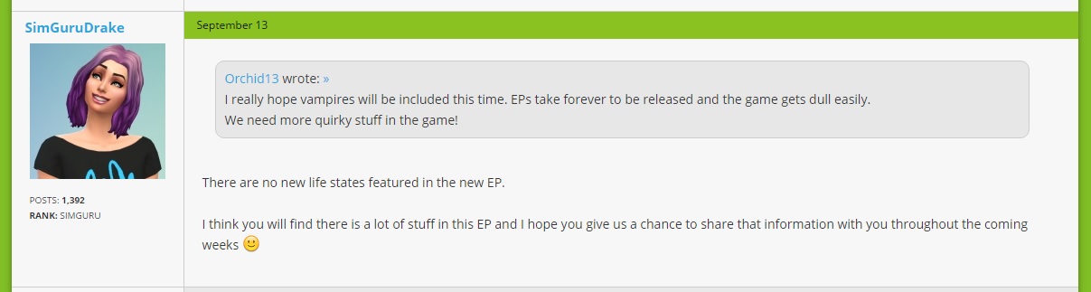 les sims 4 vie citadine vampire