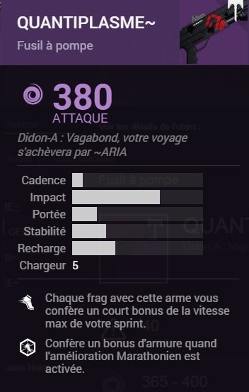Destiny quantiplasme