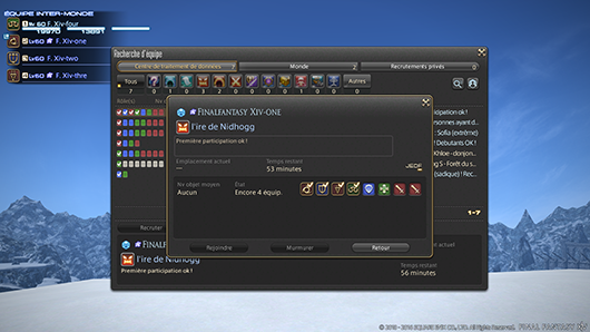 FFXIV - 3.5 Recherche