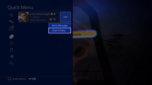 PS4 mise à jour 4.50 menu rapide