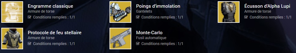 xur equipement vendredi 14 juillet destiny