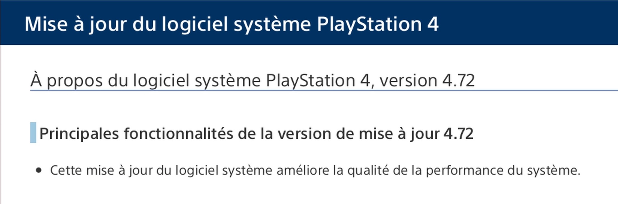 ps4 mise à jour 4.72