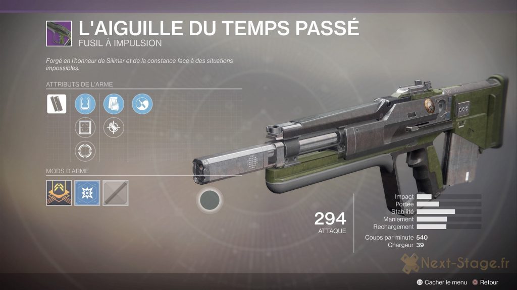 Destiny 2 l'aiguille du temps passé