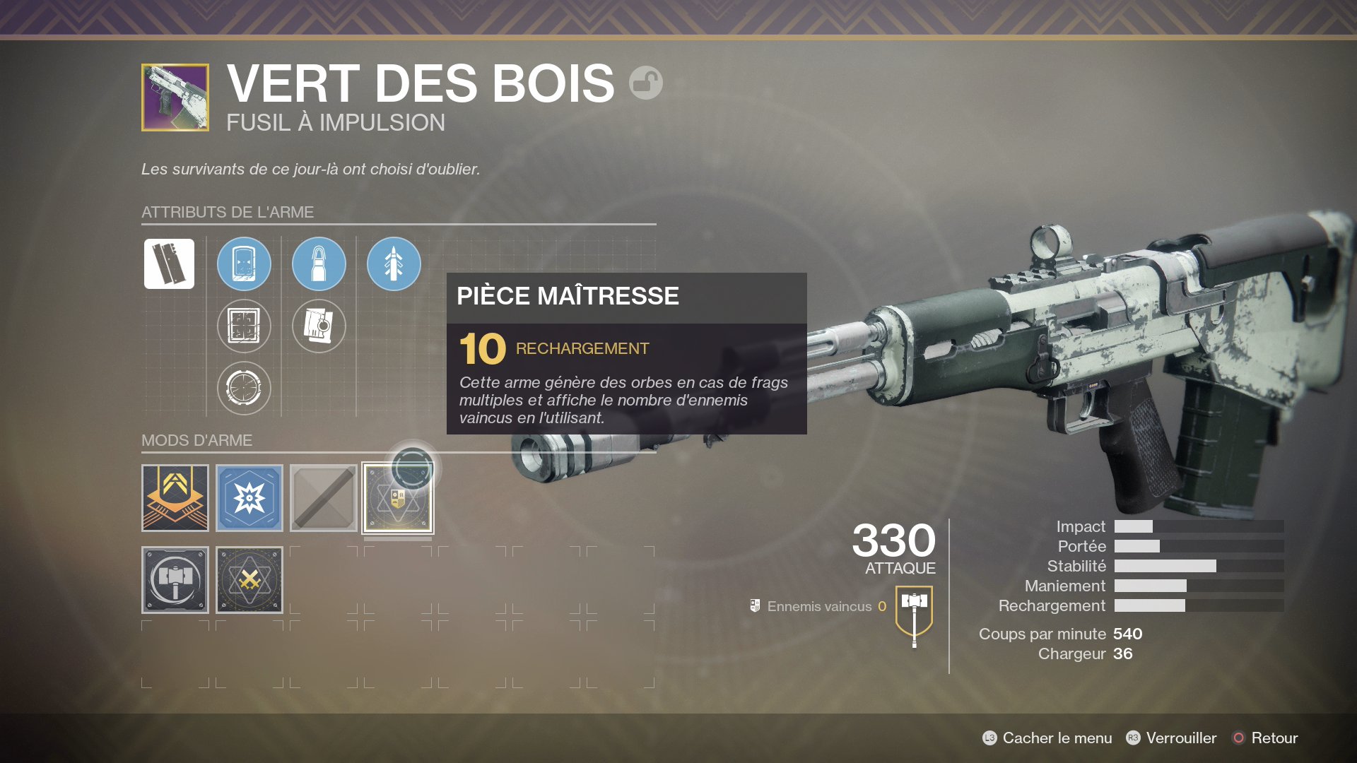 Destiny 2 Pièce Maitresse