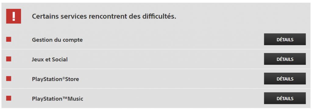 psn maintenace probleme 26 fevrier 2018