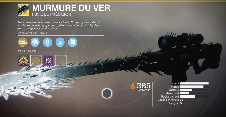 Destiny 2 murmure du ver