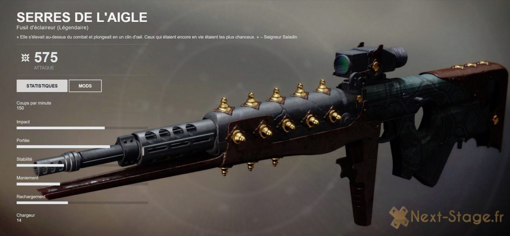 destiny Bannière de fer fusil auto