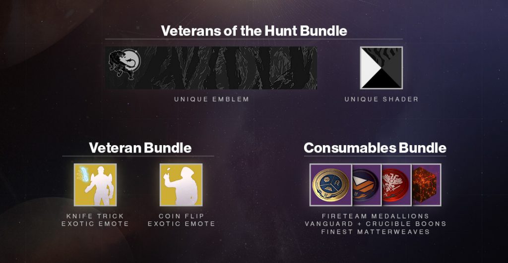 destiny 2 pack vétérans