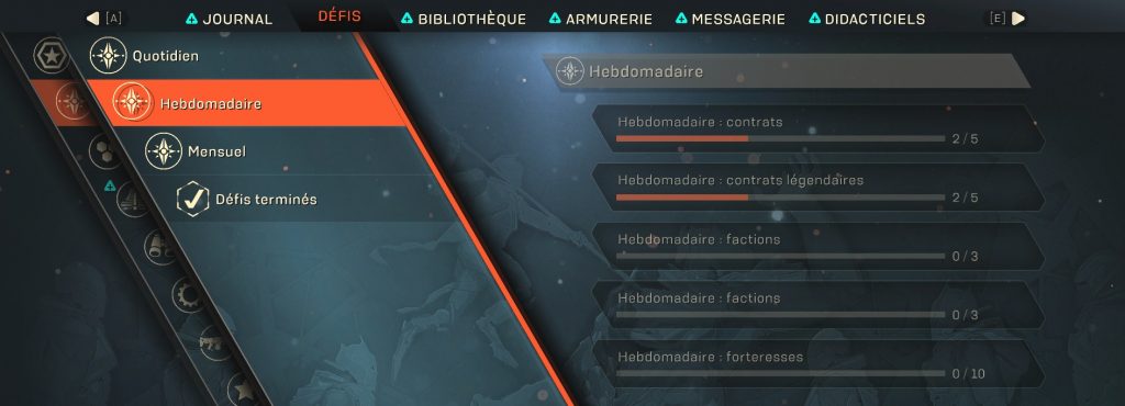 anthem défis hebdomadaires