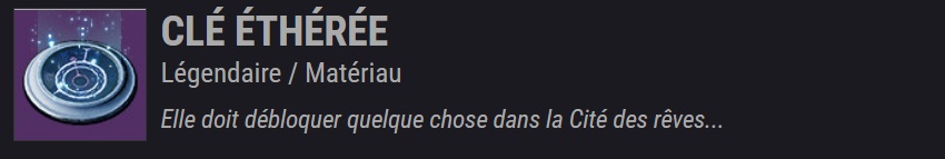 destiny 2 clé éthérée