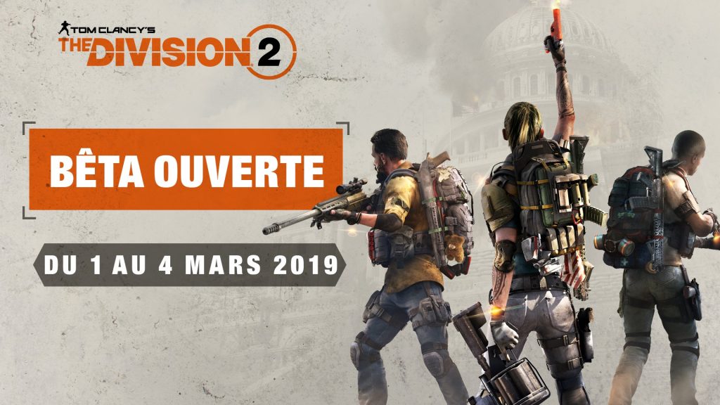 the division 2 beta ouverte
