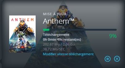 anthem mise à jour 8 avril