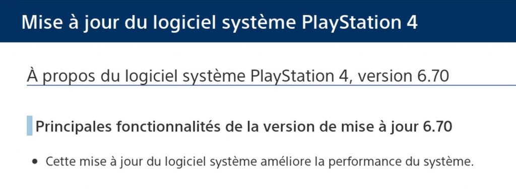 ps4 mise à jour 6.70