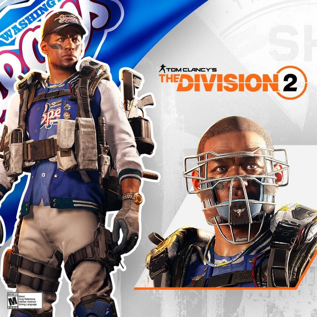 the Division 2 Twitch tenue sport masque baseball