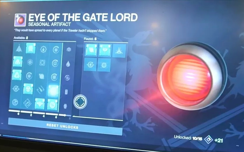 Destiny 2 artefacts