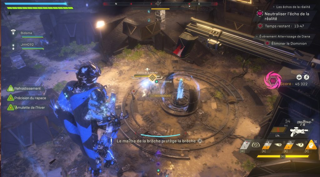 anthem atterrissage de Diana