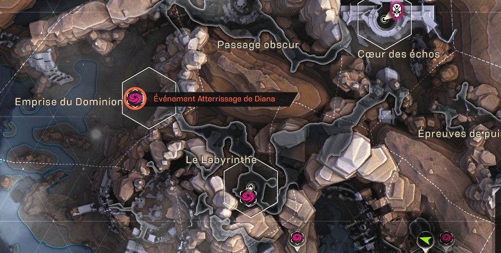 cataclysme guide aterissage de diana