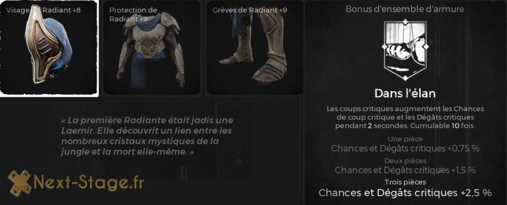 remnant from the ashes armure de radiant guides