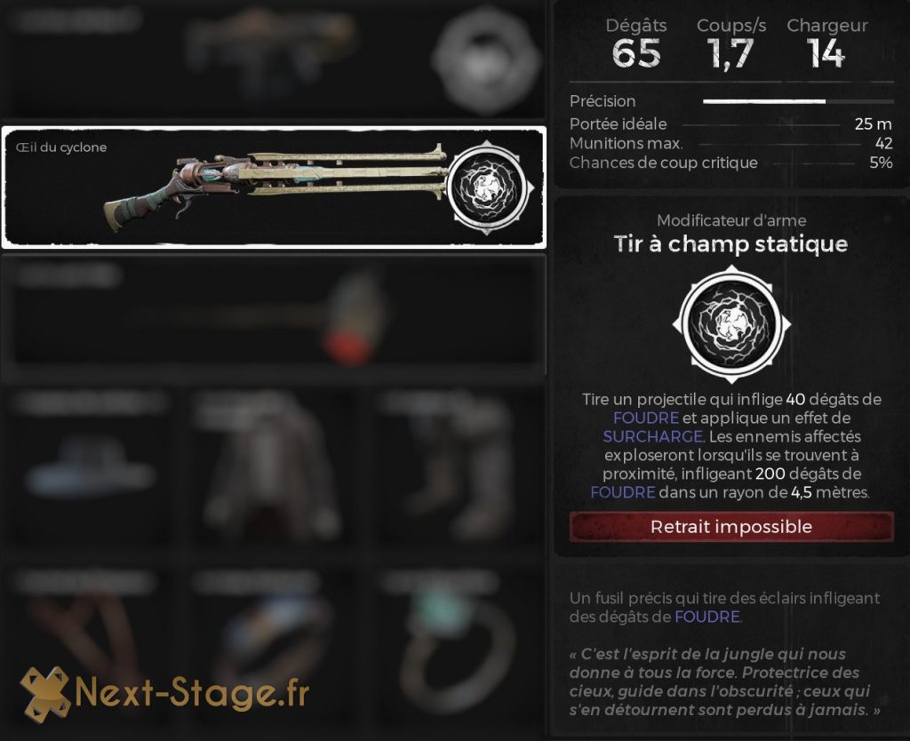 remnant from the ashes oeil du cyclone stats