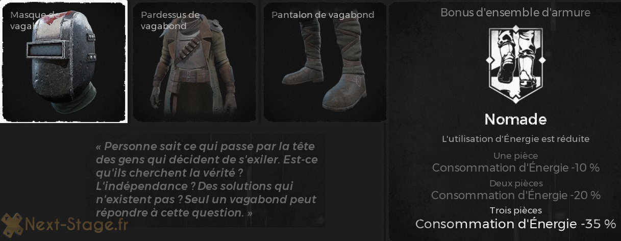 remnant guide armure vagabond