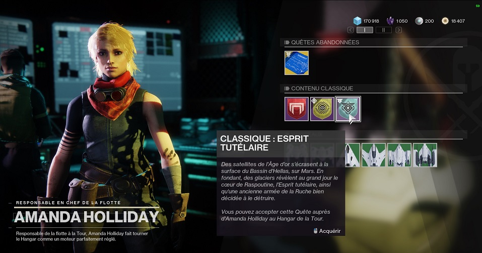 destiny 2 amanda holliday campagne DLC