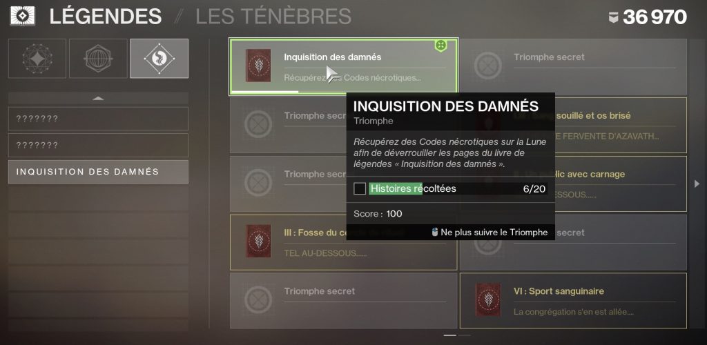 destiny 2 code nécrotiques