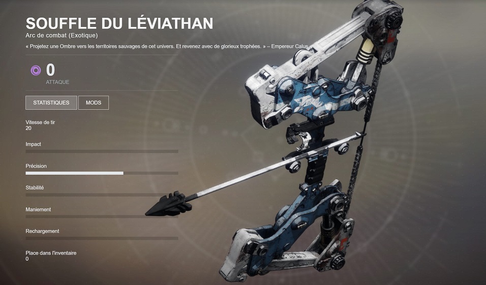 DESTINY 2 : SOUFFLE DU LÉVIATHAN