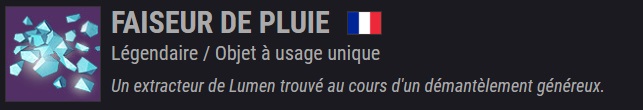 destiny 2 faiseur de pluie