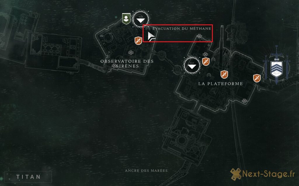 destiny 2 secteur oublié évacuation du méthane