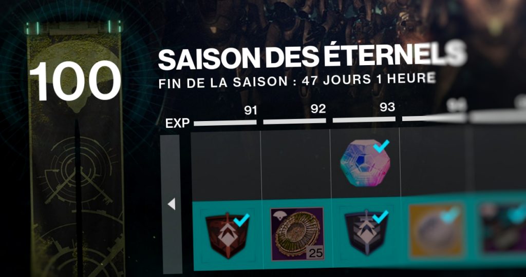destiny guide XP rang saisons