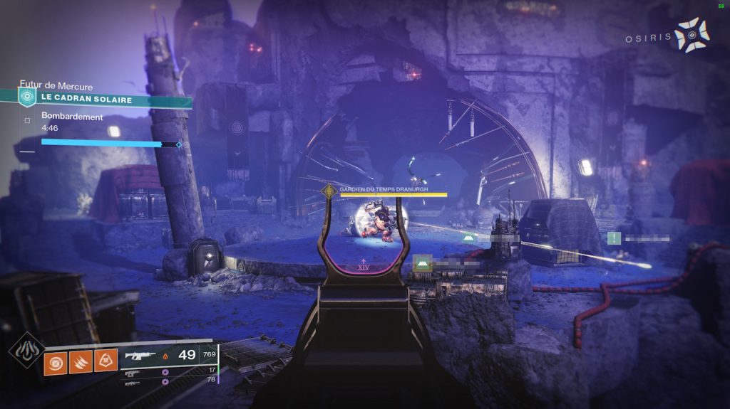 cadran solaire bombardement