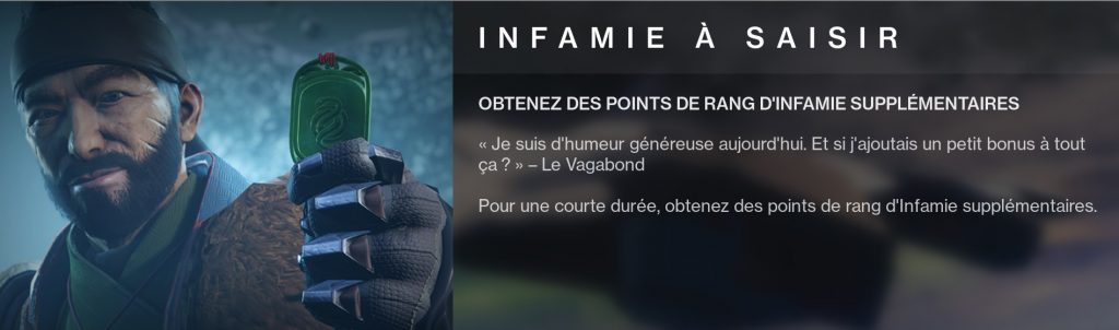 destiny 2 bonus infamie