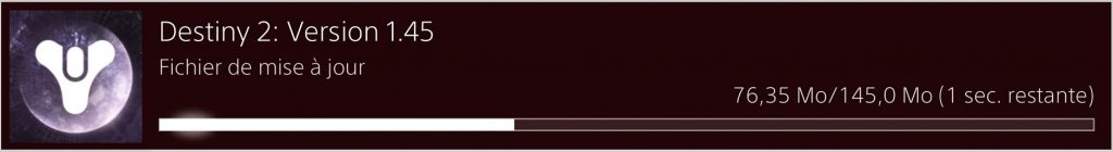 destiny 2 mise à jour 1.45