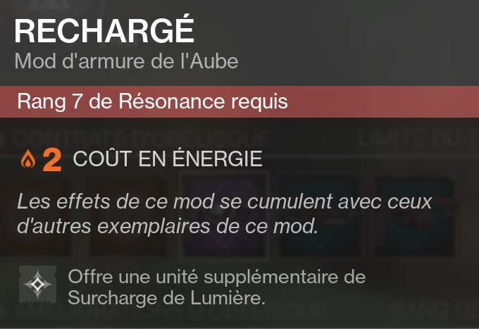 destiny 2 mod rechargé