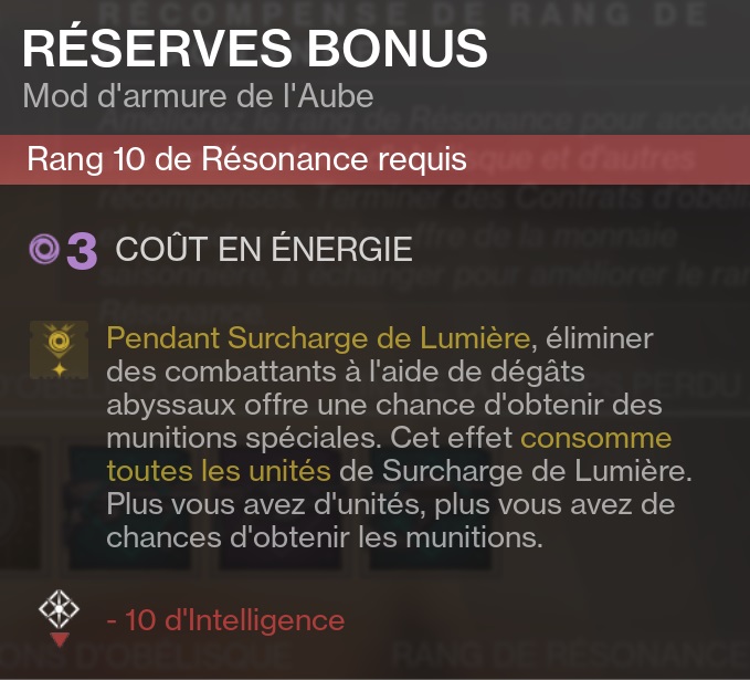 destiny 2 mods reserves bonus