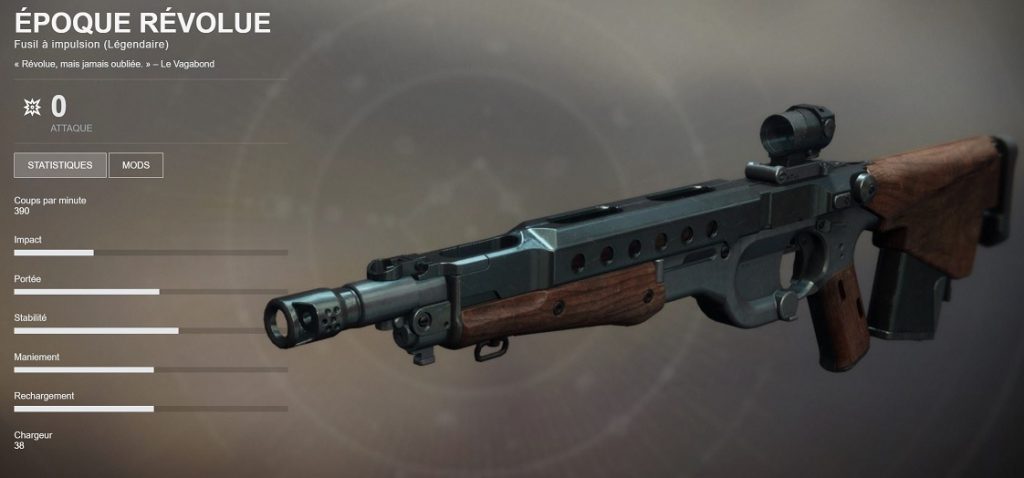 destiny 2 époque révolue