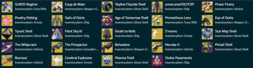 Destiny 2 exotique leak Twitch prime